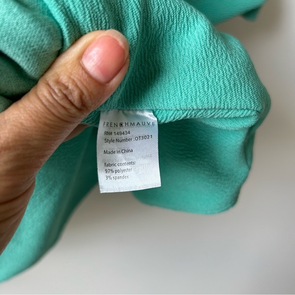 French Mauve Stitch Fix Blazer Jacket Melanie Knit Tunic Womens Size XS Green - Picture 11 of 14